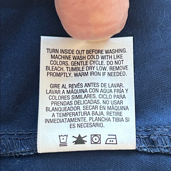 Laura Scott Cotton Utility Jacket in Navy Blue - Picture 4 of 11